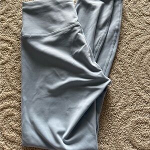 Blue Lululemon Wunder Train Leggings